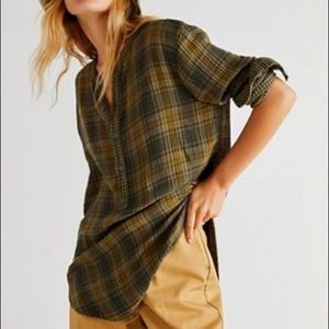 CP Shades Tree House Plaid Pullover NWOT